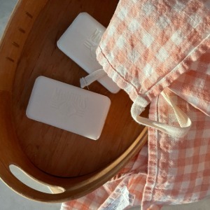 French Linen Kitchen Cloth (Copper Gingham)